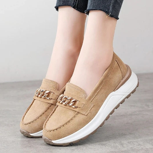 Women's moccasin in SHINE™ suede leather | Eclipse