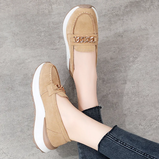 Women's moccasin in SHINE™ suede leather | Eclipse