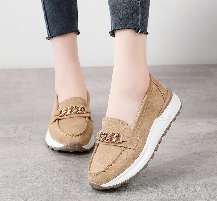 Women's moccasin in SHINE™ suede leather | Eclipse