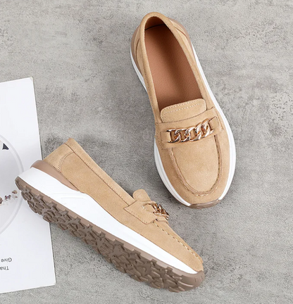 Women's moccasin in SHINE™ suede leather | Eclipse