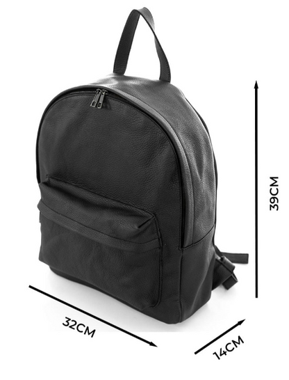 SIENNA™ | Unisex Genuine Leather Backpack Eclipse