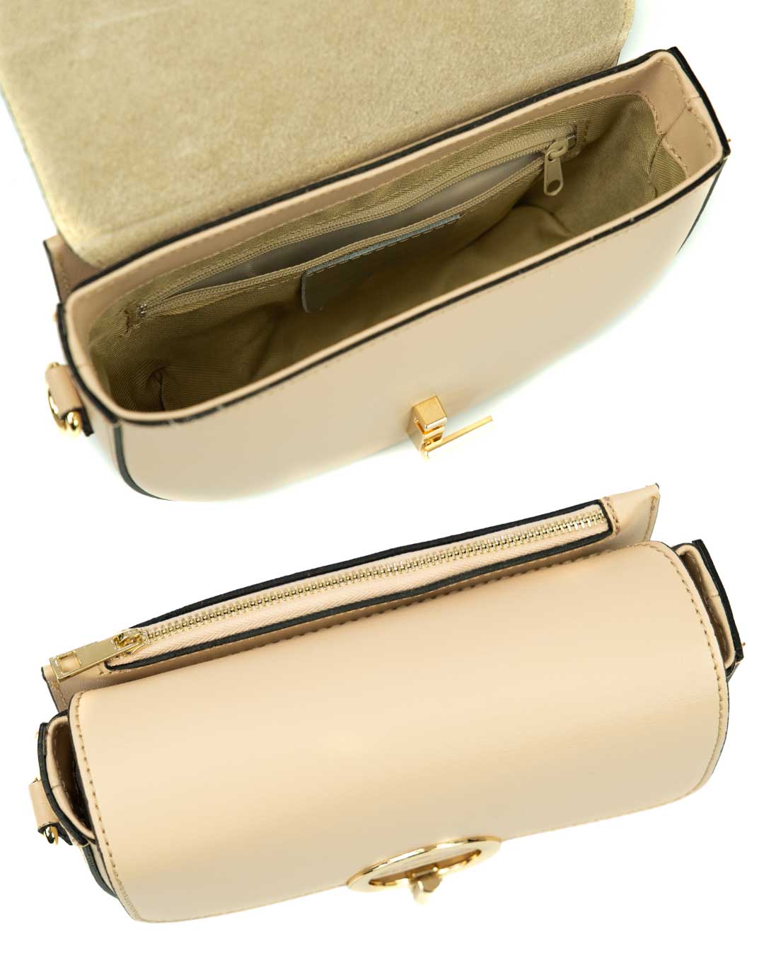 MIA™ | Borsa a tracolla in vera pelle Eclissi
