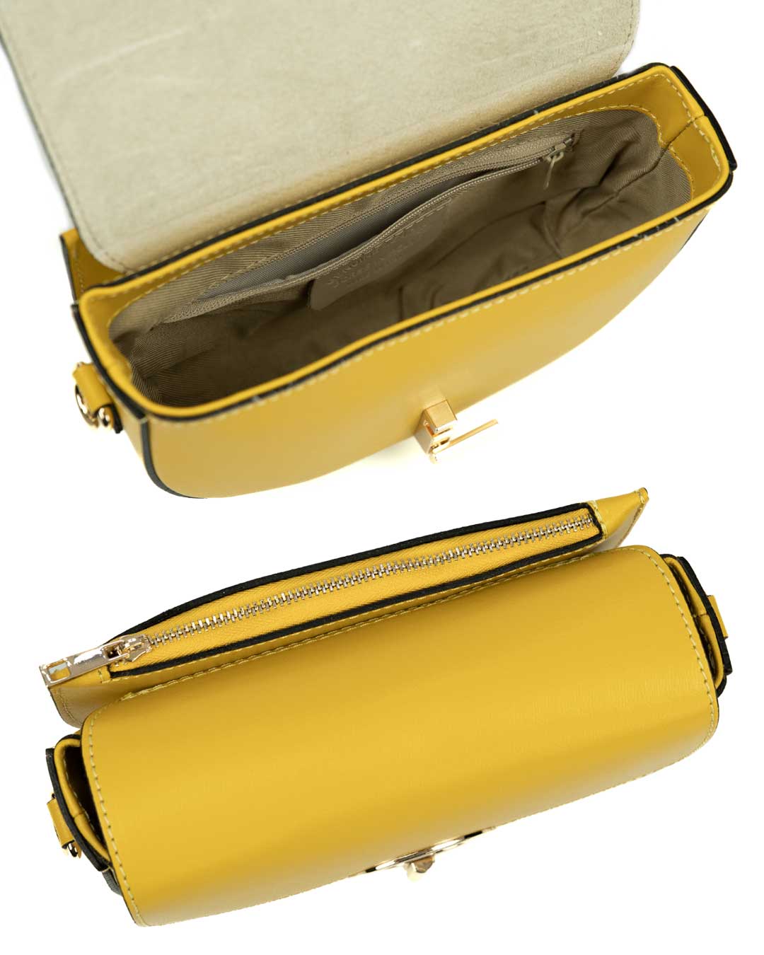 MIA™ | Borsa a tracolla in vera pelle Eclissi