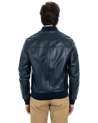 RICH™ | Bomber  in vera pelle uomo Eclissi