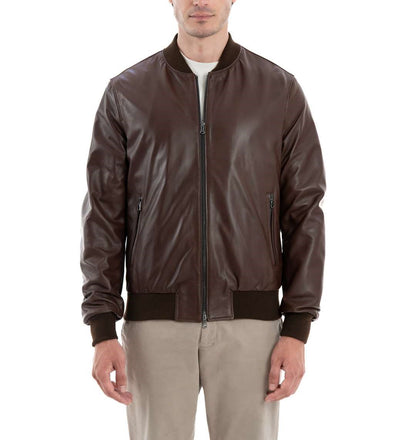 RICH™ | Bomber  in vera pelle uomo Eclissi